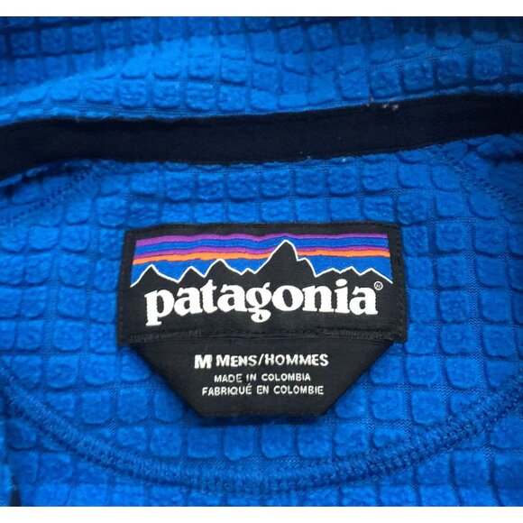 Patagonia Mens Medium Blue Full Zip Polartech Power Dry Jacket - Picture 4 of 8